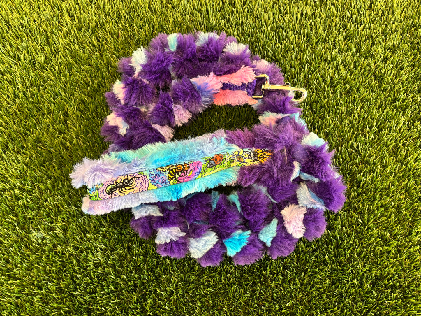 Braided Plush Clip Leash