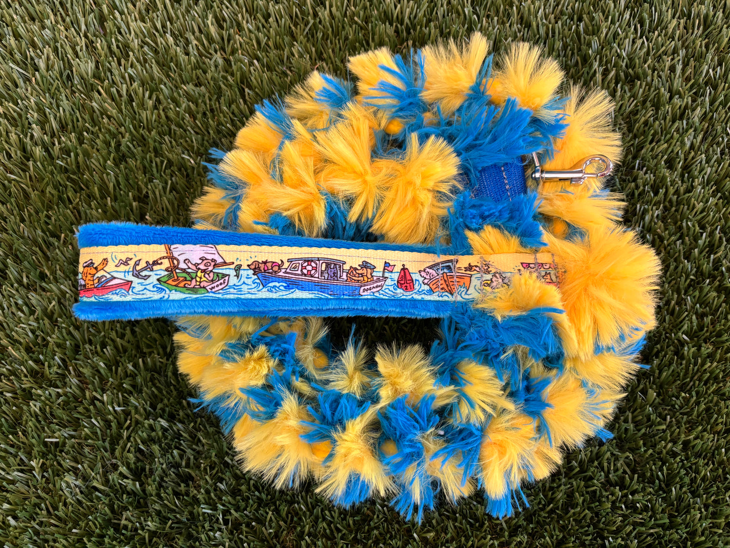 Braided Plush Clip Leash