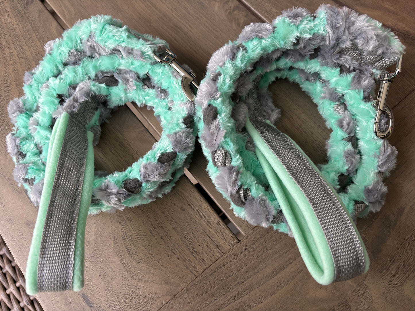 Braided Minky Clip Leash