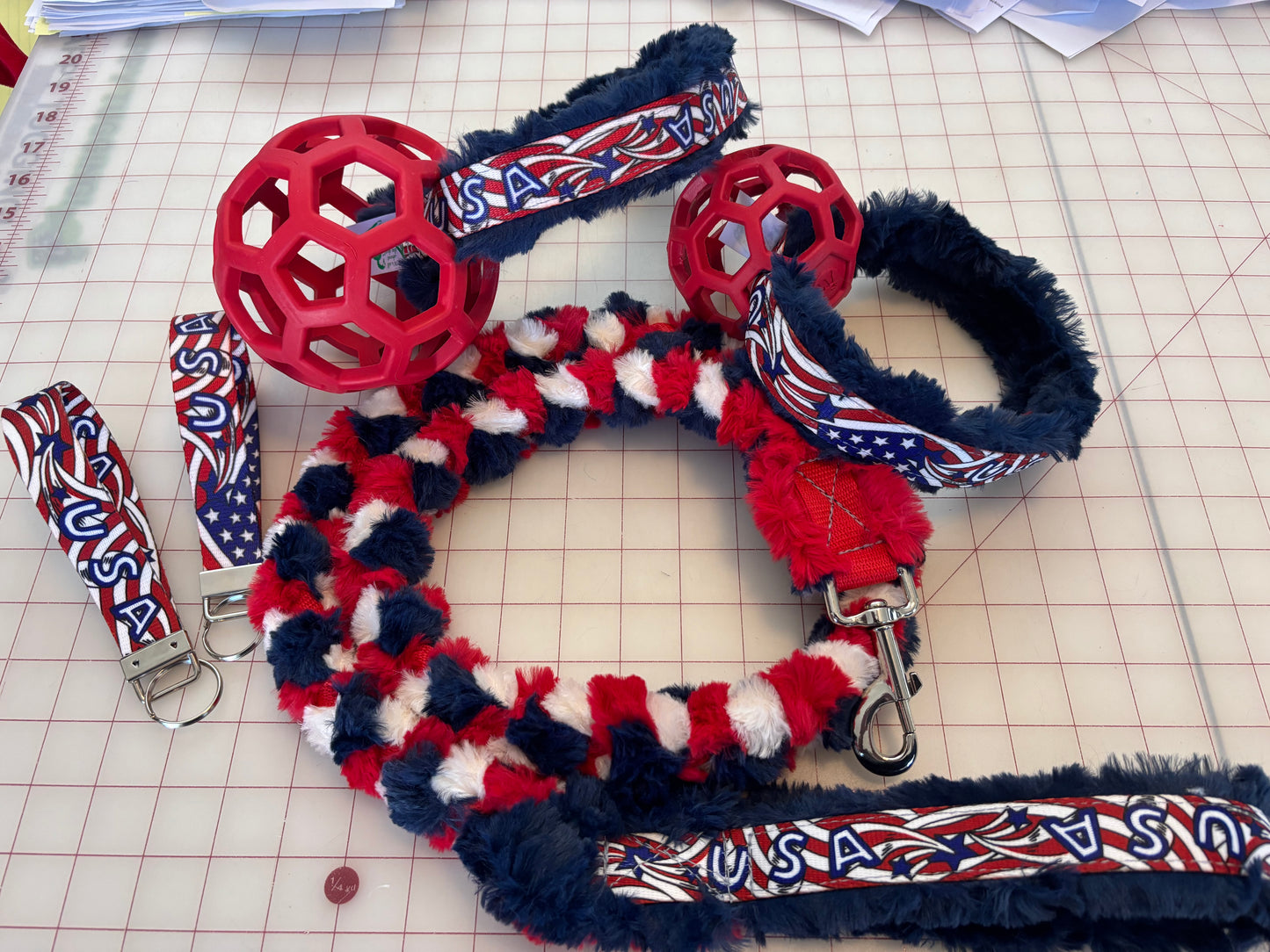 Braided Minky Clip Leash