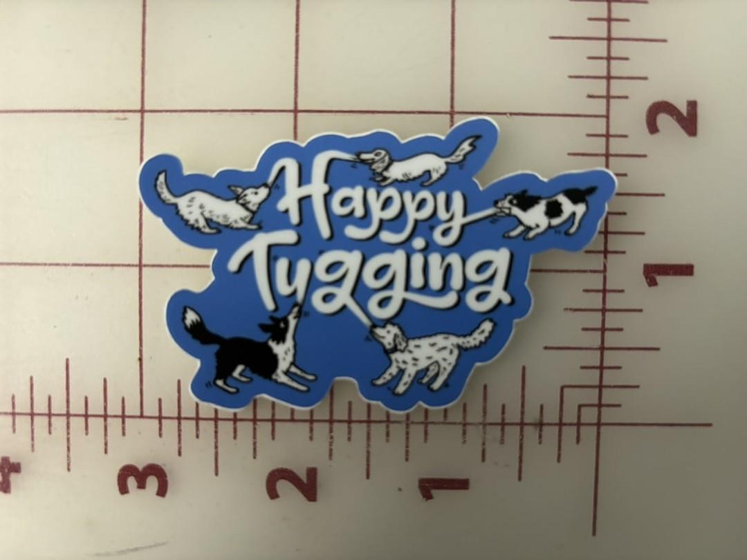 Happy Tugging Sticker