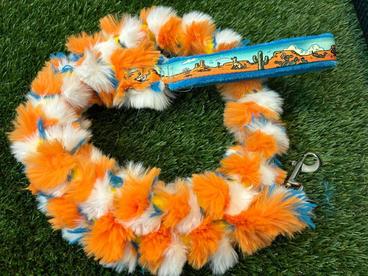 Braided Plush Clip Leash