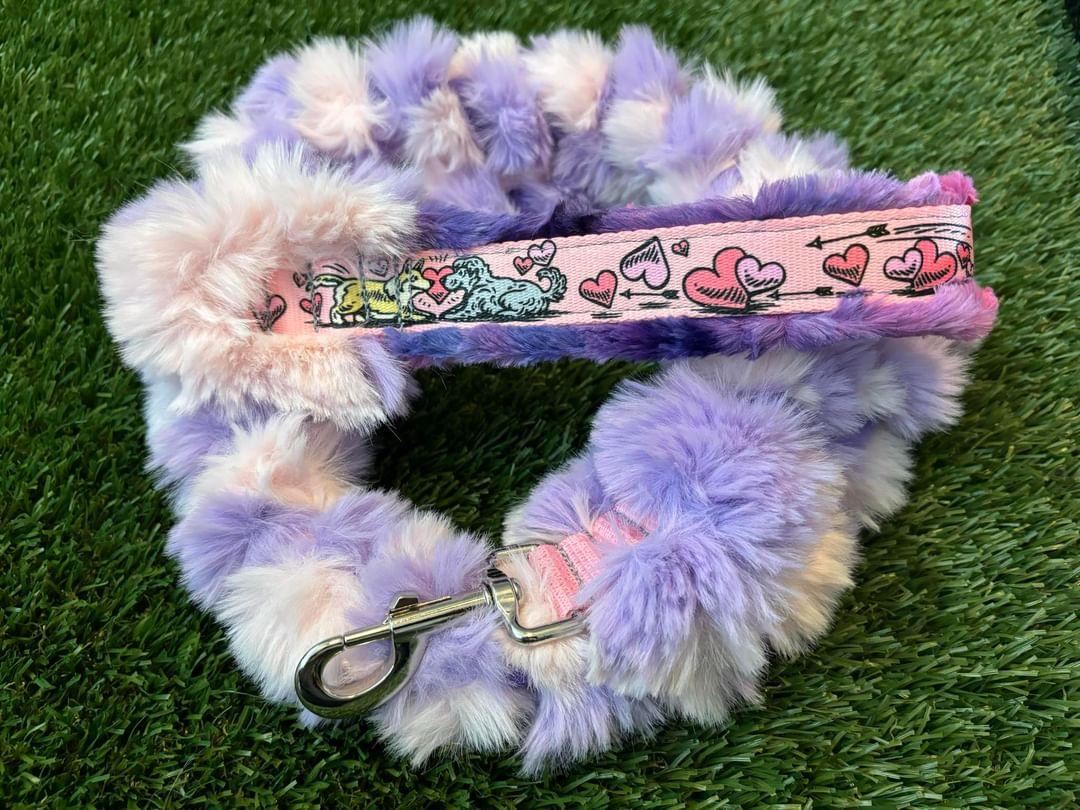 Braided Plush Clip Leash