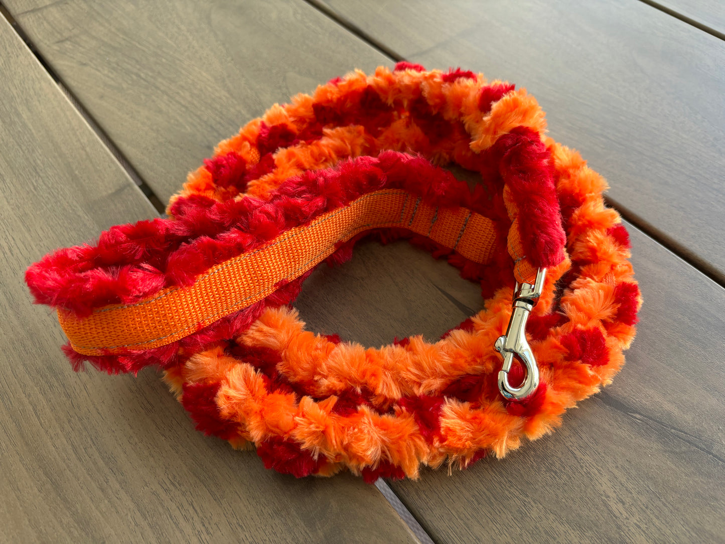 Braided Plush Clip Leash