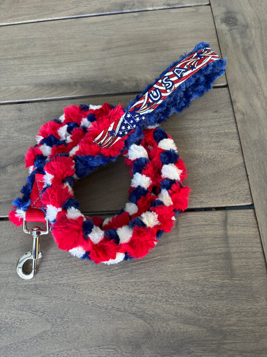 Braided Minky Clip Leash