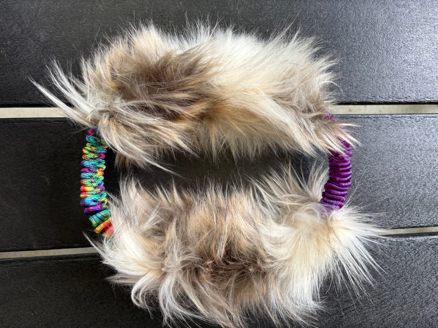 Double Faux Fur Circle
